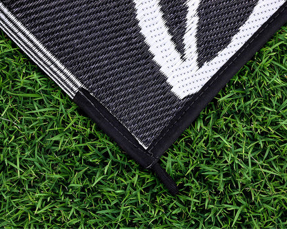 CAMCO 42833 Camco 42833 Botanical Awning Leisure Mat-Charcoal 8' x 20'