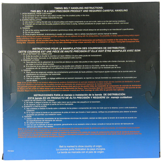 Dayco 95295 CHRY/DODGE/PLYM/VW 3.2/3.5/4.0L