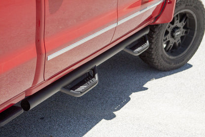 LUND 34641173 RealTruck Lund 34641173 Black Steel Terrain HX Step Nerf Bars for 2015-2018 Chevrolet Silverado/GMC Sierra 2500HD/3500HD Extended Cab