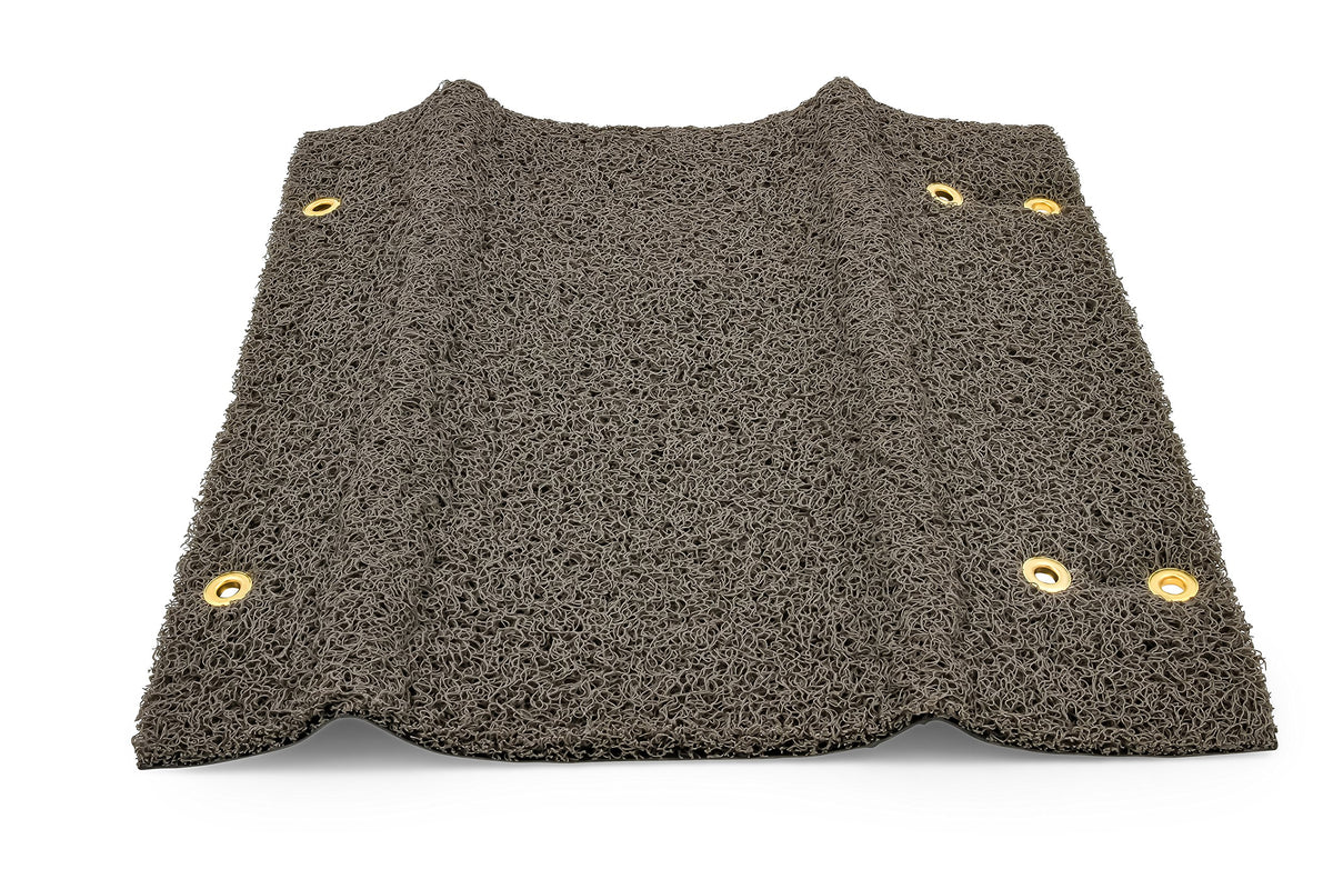 CAMCO 42964 Camco 42964 Gray Premium Wrap Around RV Step Rug (PVC Material (17.5" x 18"))