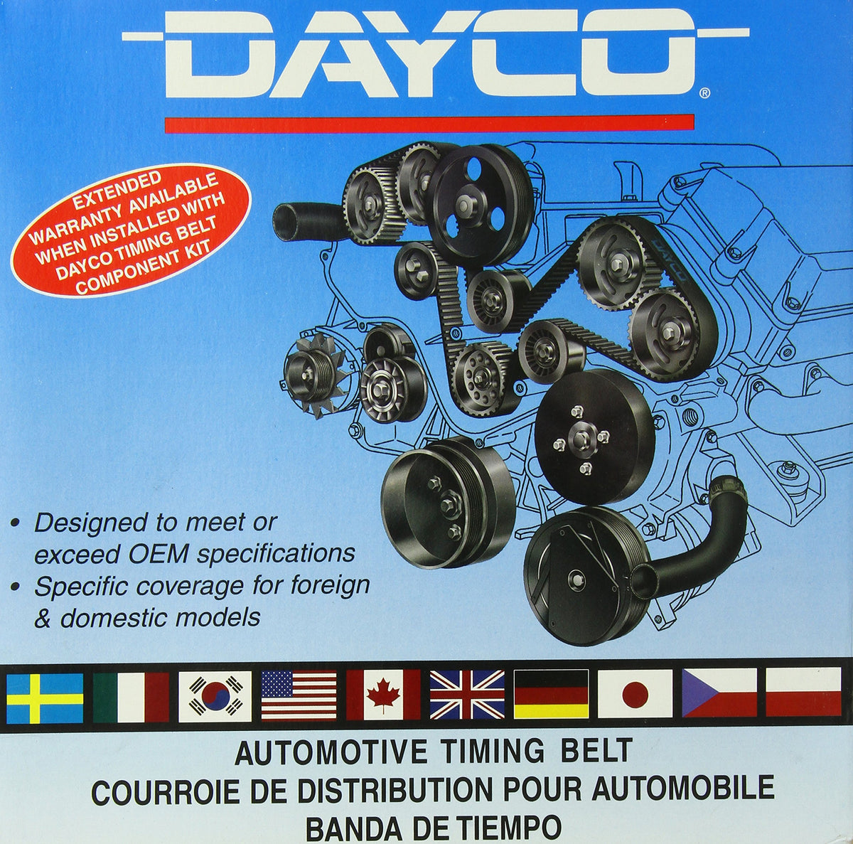 Dayco 95272 GEO/PONTIAC/SUZUKI 1.3L
