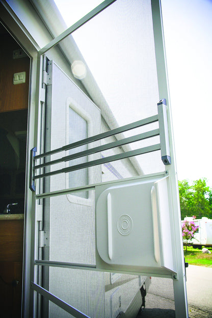 CAMCO 43977 Camco RV Screen Door Push Bar | Adjustable from 20 to 32-inches | Adds Strength and Stability to RV Screen Door | (43977)