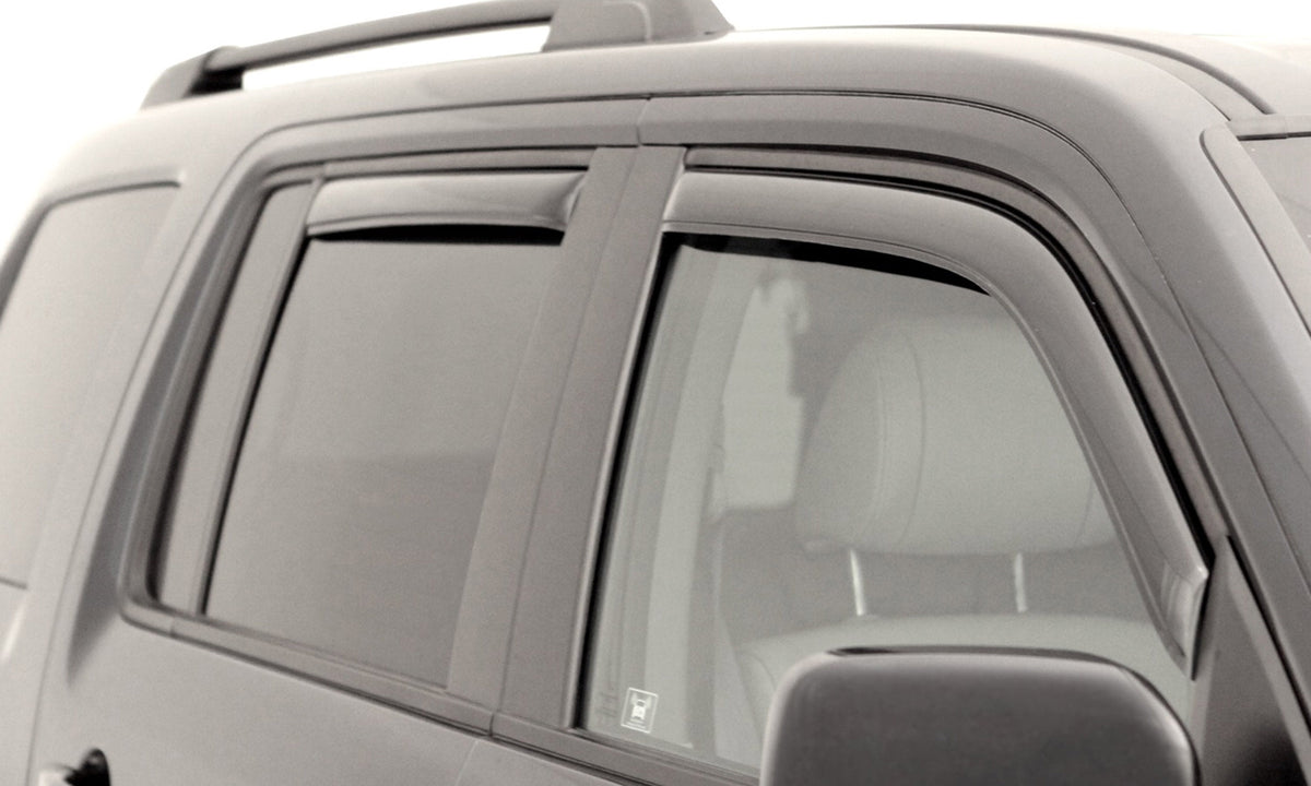 AVS 194072 Auto VentShade (AVS) 194072 Ventvisor In-Channel Front Rear Window Deflectors 4pc - Smoke Fits 09-18 Dodge Journey