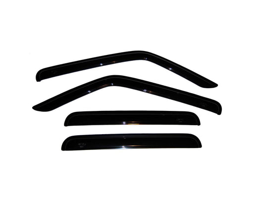 AVS 94359 Auto VentShade (AVS) by RealTruck Outside Mount Ventvisor® Window Deflectors Front & Rear Set Compatible with 2007-2017 Jeep Patriot