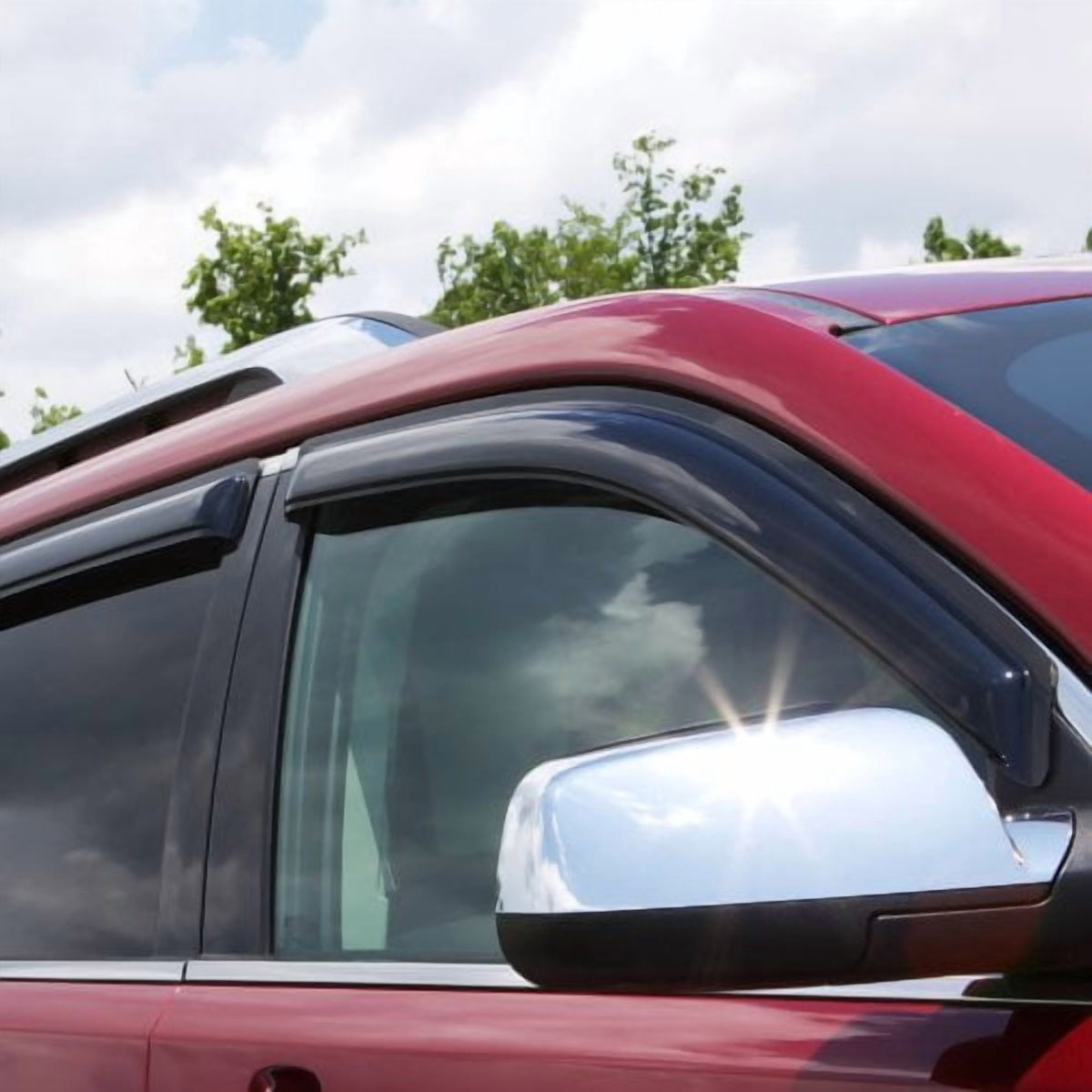 AVS 94344 Auto VentShade (AVS) 94344 Tape-On Vent Visors Fit 07-09 Chrysler Aspen/04-09 Dodge Durango