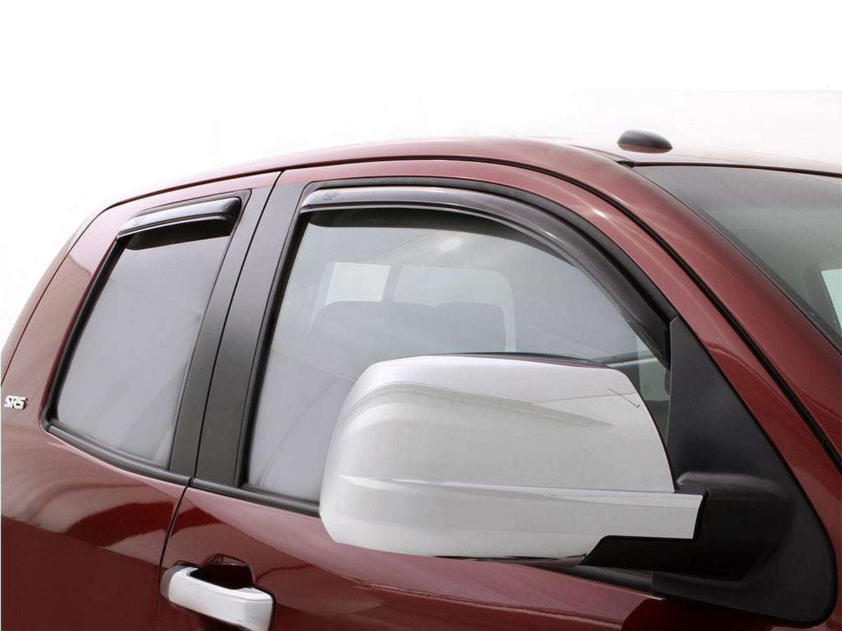 AVS 194761 Auto VentShade (AVS) 194761 In-Channel Ventvisor Window Deflectors Fits 2007-2021 Toyota Tundra Double Cab, 4 pcs. Smoke-