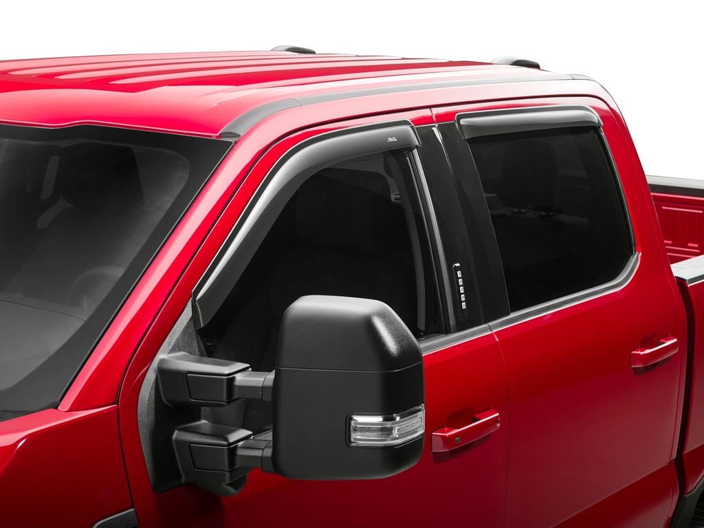AVS 94975 AVS Tape-On Vent Visors Fit 15-26 F150/22-25 Lghtng/17-26 Raptor SprCrw/F250-550