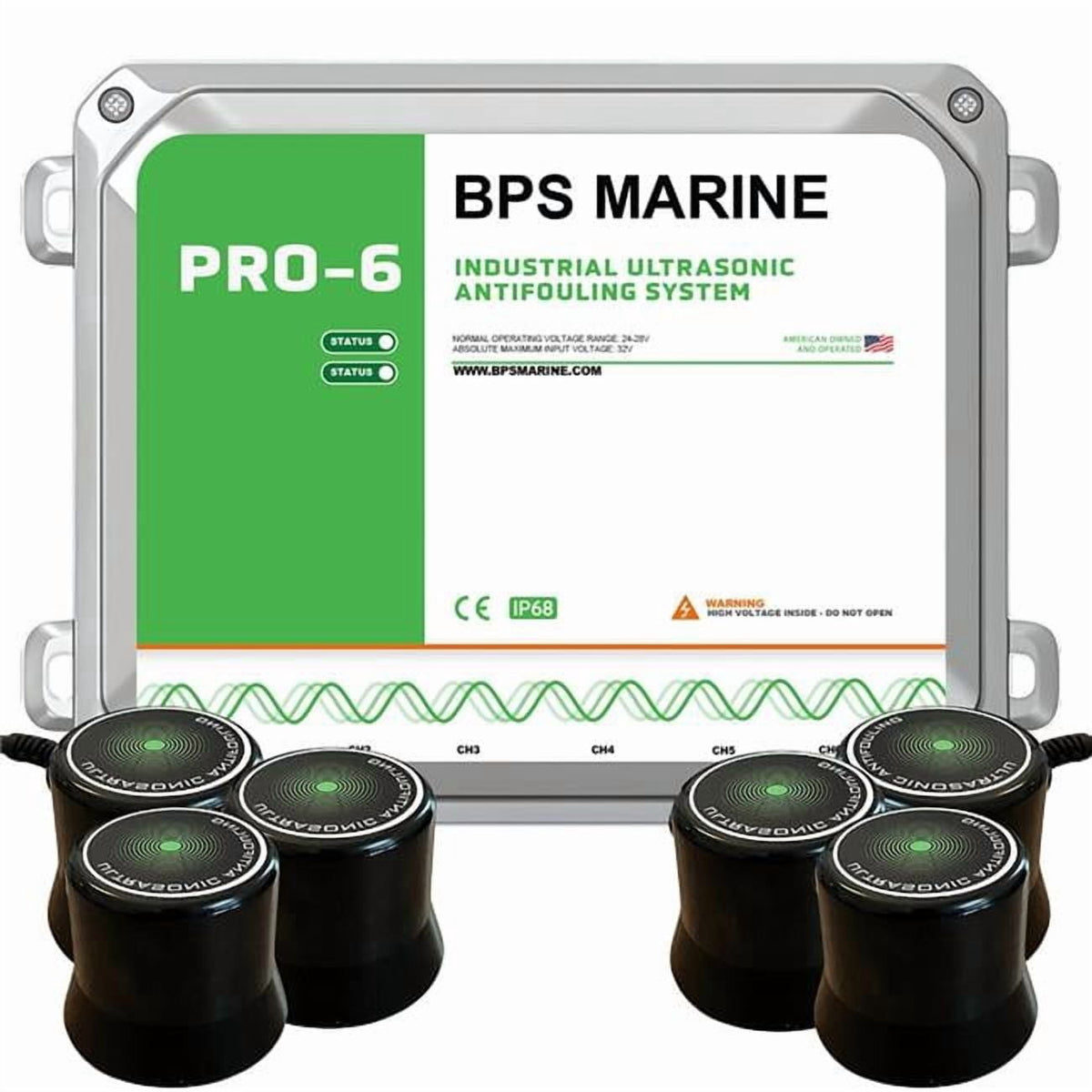 BPS Marine 24V-PRO-6 BPS Marine 24V-PRO-6 6-Transducer Ultrasonic Antifouling System - 24VDC