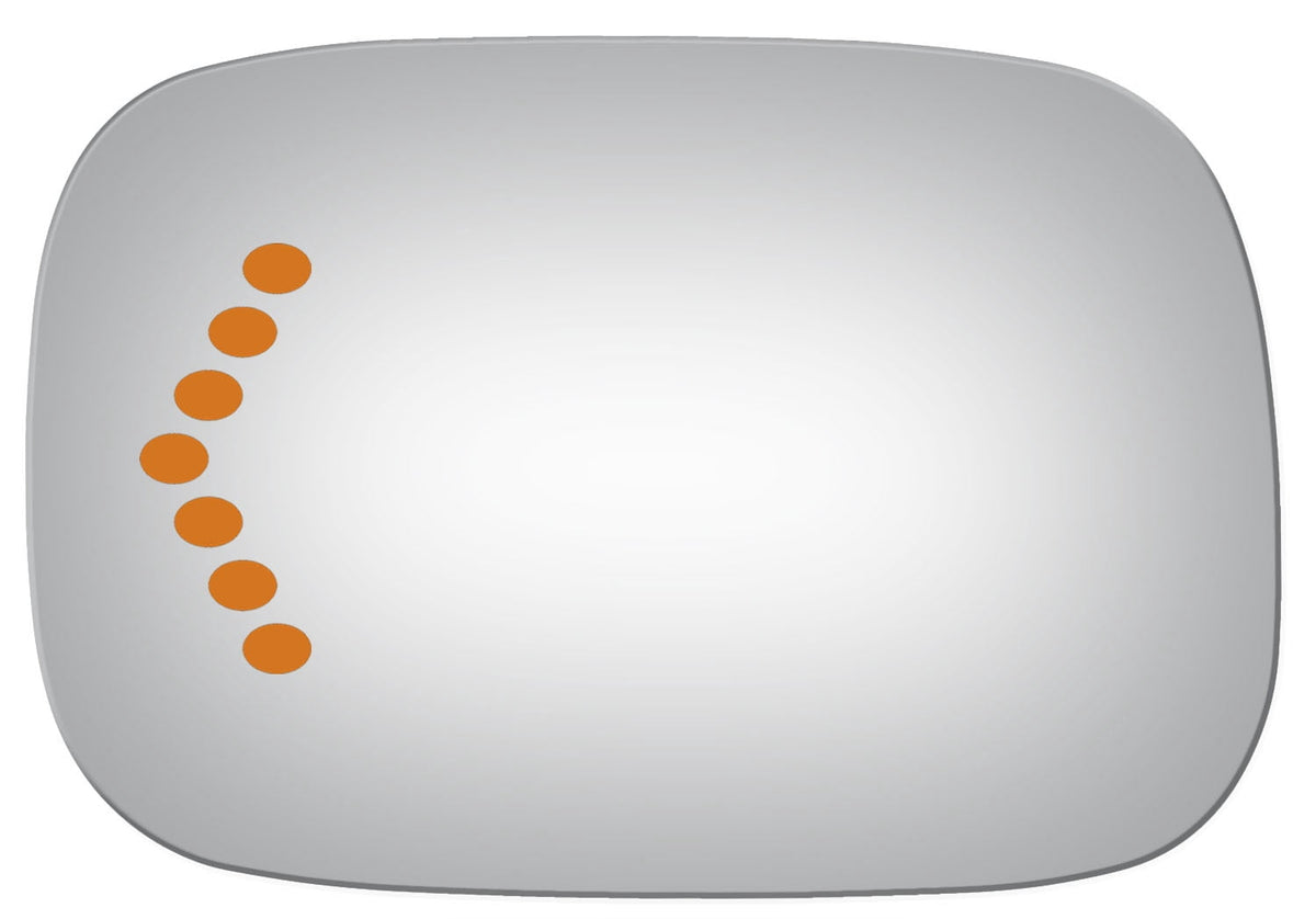 Burco 4086S Burco 4086S Driver Side Flat Replacement Mirror Glass for Toyota Avalon