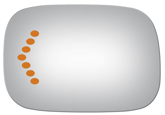 Burco 4086S Burco 4086S Driver Side Flat Replacement Mirror Glass for Toyota Avalon