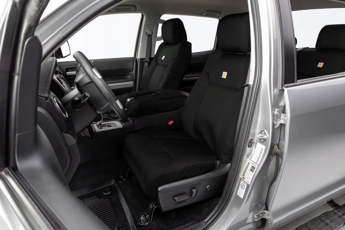 Covercraft GTD4269ABCOBK Covercraft 21-24 Dodge Durango Carhartt Super Dux PrecisionFit Custom Front Row Seat Covers - Black