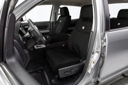 Covercraft GTD4269ABCOBK Covercraft 21-24 Dodge Durango Carhartt Super Dux PrecisionFit Custom Front Row Seat Covers - Black