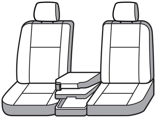 Covercraft SS3488WFGY Covercraft 21-24 Ford F-150/ Waterproof Polyester SeatSaver Custom Front Row Seat Covers - Grey