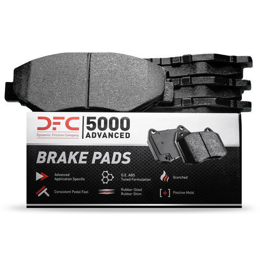 Dynamic Friction Dynamic Friction Company Rear 5000 Advanced Brake Pads - Ceramic and Hardware Kit 1551-1901-01