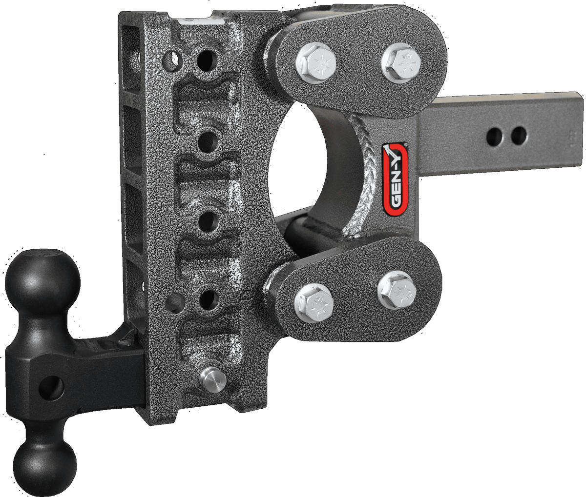 Gen-Y Hitch GH-1115 GEN-Y GH-1115 The BOSS TORSION-FLEX Adjustable 7.5" Drop Hitch with GH-051 Dual-Ball for 2.5" Receiver - 16,000 LB Towing Capacity - 1,700 LB Tongue Weight