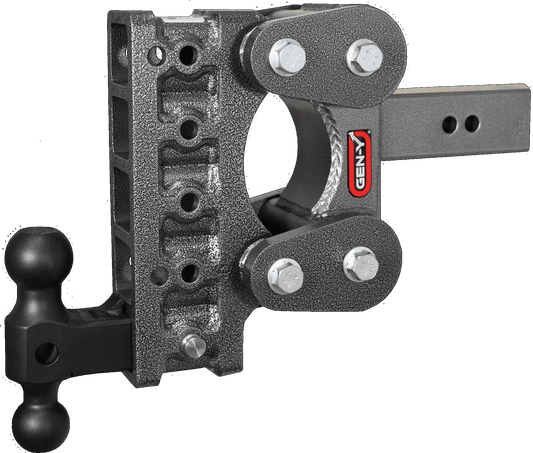 Gen-Y Hitch GH-1115 GEN-Y GH-1115 The BOSS TORSION-FLEX Adjustable 7.5" Drop Hitch with GH-051 Dual-Ball for 2.5" Receiver - 16,000 LB Towing Capacity - 1,700 LB Tongue Weight