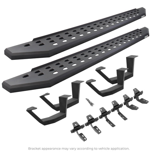 Go Rhino! 6940998020T Go Rhino 6940998020PC RB20 Running Boards with Mounting Brackets, 2 Pairs Drop Steps Kit For Ram 11-14 1500, Dodge 09-10 Ram 1500 (Extended Cab Pickup)