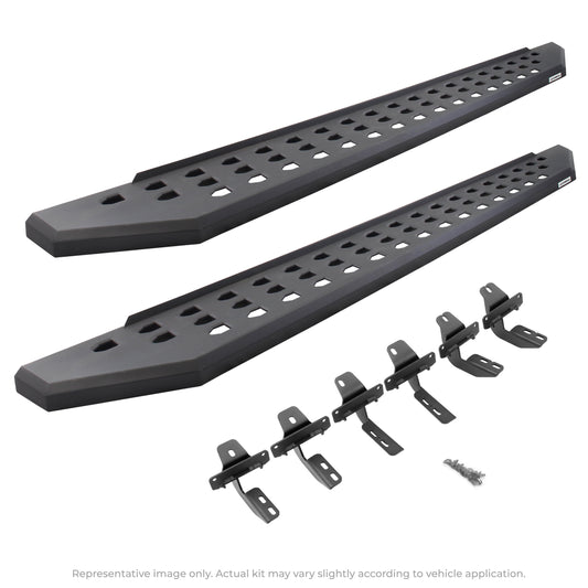 Go Rhino! 69410687PC Go Rhino 69410687PC RB20 Running Boards with Mounting Brackets Kit For Ram 11-14 1500, Ram 11-24 2500, Ram 11-24 3500, Dodge 09-10 Ram 1500, Dodge 10 Ram 2500, Dodge 10 Ram 3500 (Crew Cab Pickup)