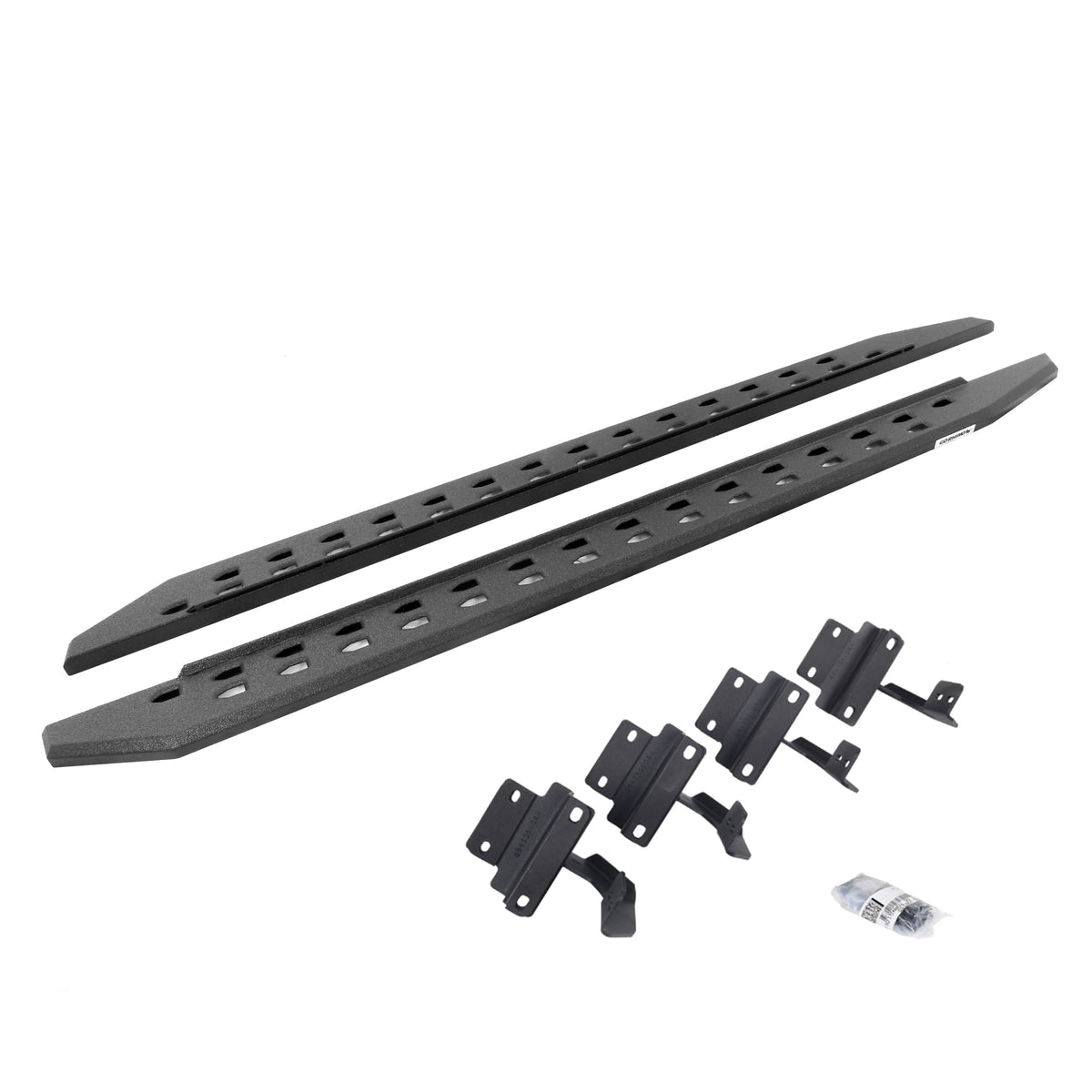 Go Rhino! 69417780ST Go Rhino 69417780ST RB20 Slim Line Running Boards with Mounting Bracket Kit For 15-24 F-150, F-250 Super Duty, F-350 Super Duty (Extended Cab Pickup)