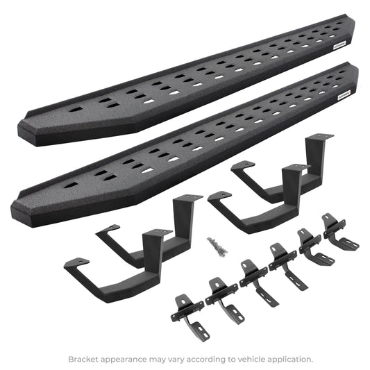 Go Rhino! 6943068020T Go Rhino 6943068020T RB20 Running Boards with Mounting Brackets, 2 Pairs Drop Steps Kit For Ram 19-24 1500 (Extended Cab Pickup)