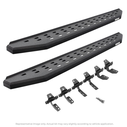 Go Rhino! 69430680T Go Rhino 69430680T RB20 Running Boards with Mounting Brackets Kit For Ram 19-24 1500 (Extended Cab Pickup)