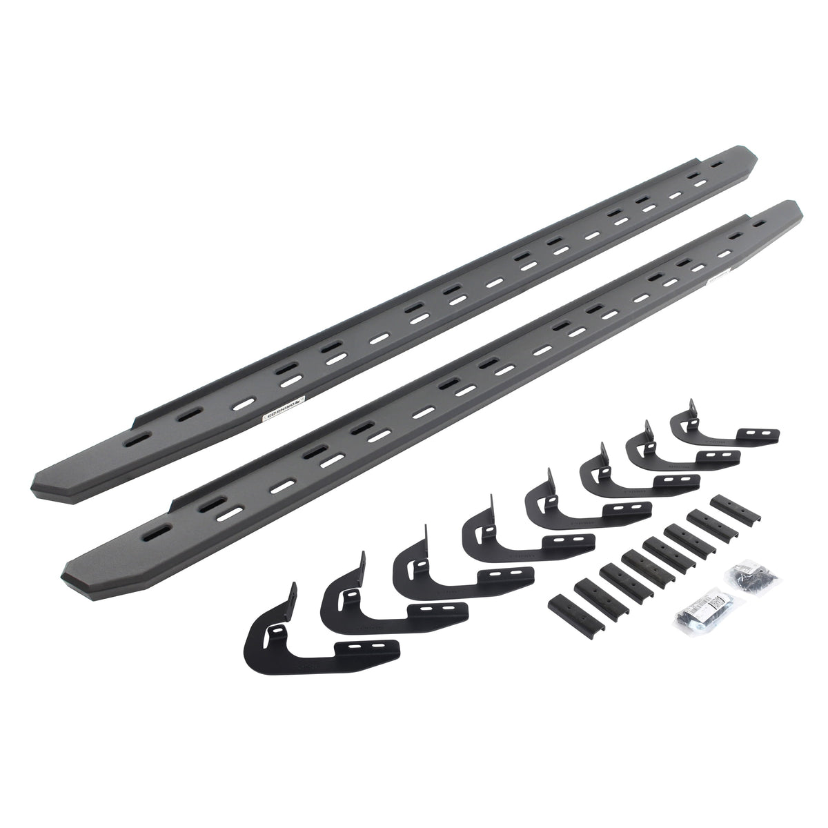 Go Rhino! 69604787SPC Go Rhino 69604787SPC RB30 Slim Line Running Boards with Mounting Bracket Kit For 14-19 Silverado 3500 HD, Sierra 2500 HD, Silverado 1500, Silverado 2500 HD, Sierra 1500, Sierra 3500 HD (Crew Cab