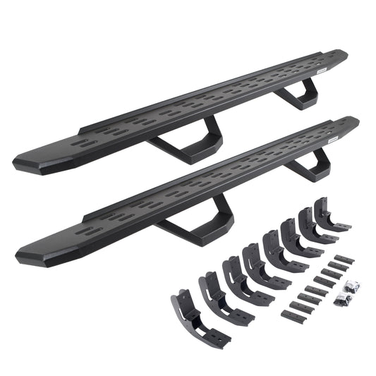 Go Rhino! 6960488020PC Go Rhino 6960488020PC RB30 Running Boards with Mounting Brackets, 2 Pairs Drop Steps Kit For 19-24 GMC, Chevrolet Fits select: 2019-2023 CHEVROLET SILVERADO, 2019-2023 GMC SIERRA