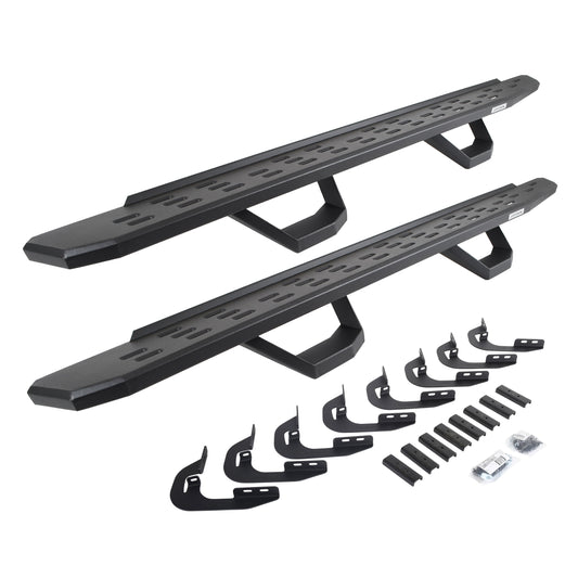 Go Rhino! 6960588020PC Go Rhino 6960588020PC RB30 Running Boards with Mounting Brackets, 2 Pairs Drop Steps Kit For 14-19 GMC, Chevrolet (Extended Cab Pickup)