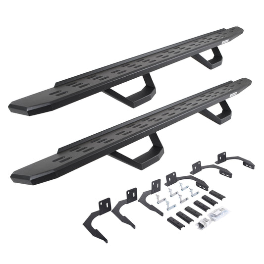 Go Rhino! 6960998020PC Go Rhino 6960998020PC RB30 Running Boards with Mounting Brackets, 2 Pairs Drop Steps Kit For Ram 11-14 1500, Dodge 09-10 Ram 1500 (Extended Cab Pickup)