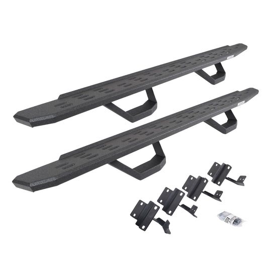 Go Rhino! 6961778020T Go Rhino 6961778020T RB30 Running Boards with Mounting Brackets, 2 Pairs Drop Steps Kit For Ford 15-23 F-150, Ford 17-23 F-250 Super Duty, Ford 17-23 F-350 Super Duty Fits select: 2015-2023 FORD F150