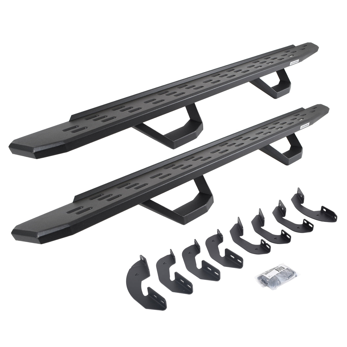 Go Rhino! 6964158020PC Go Rhino 6964158020PC RB30 Running Boards with Brackets, 2 Pairs Drop Steps Kit - Double Cab For Toyota 07-21 Tundra (Extended Cab Pickup)