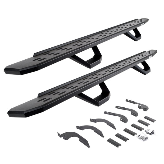 Go Rhino! 6964298720PC Go Rhino 6964298720PC RB30 Running Boards W/Mounting Brackets, 2 Pairs Drop Steps Kit -Double Cab Only For Toyota 05-23 Tacoma (Crew Cab Pickup)