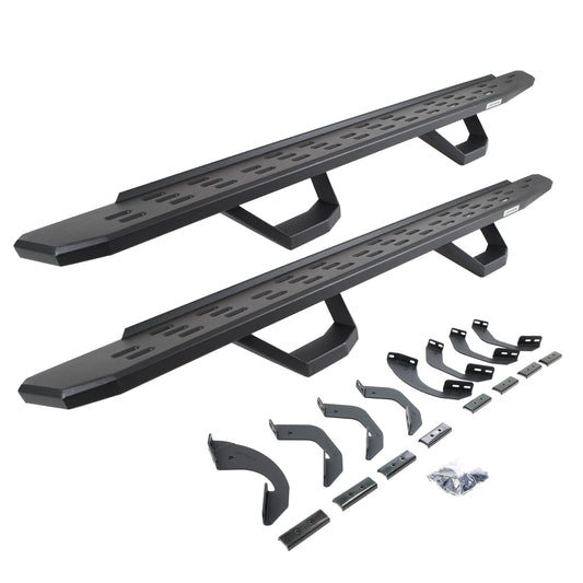 Go Rhino! 6964358020PC Go Rhino 6964358020PC RB30 Running Boards with Brackets, 2 Pairs Drop Steps Kit - Double Cab For Toyota 22-24 Tundra (Extended Cab Pickup)