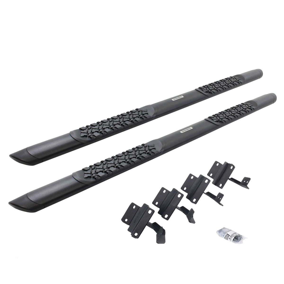 Go Rhino! V3417780T Go Rhino V3417780T V-Series V3 Aluminum Side Steps and Mounting Brackets Kit - Textured Black For 17-24 F-150, F-250 Super Duty, F-350 Super Duty (Extended Cab Pickup - Leaf)