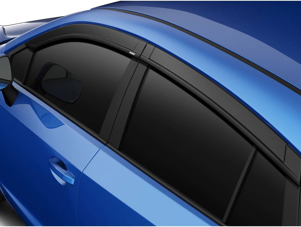 Husky Liners 2886003 Husky Liners Low Profile Ventvisors/Rain Guards Fits 2010-2017 Cadillac SRX, 6 pc. Smoke w/Chrome Trim-2886003