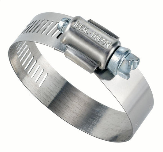 Ideal Tridon 5006051 Ideal-Tridon Hy-Gear 50 Series Stainless Steel 201/301 Worm Gear Hose Clamp, General Purpose, 6 SAE