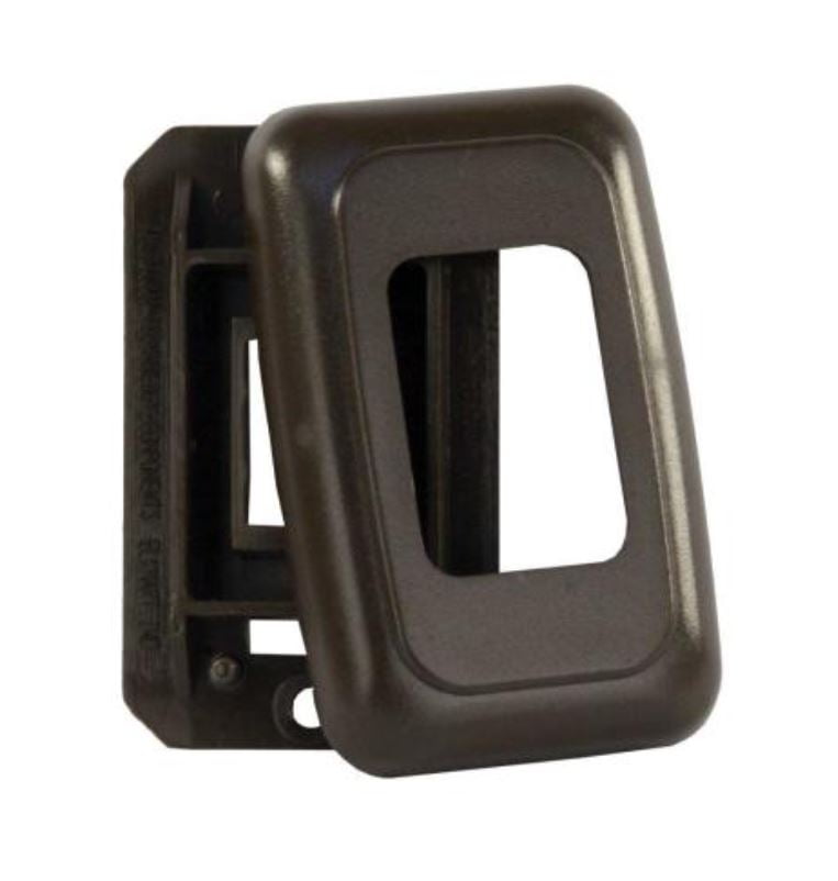 JR Products 12195 JR Products 12195 - Single Brown Oblong Switch Base with Face Plate for Multi Purpose Switches (1.63" x 1.25")