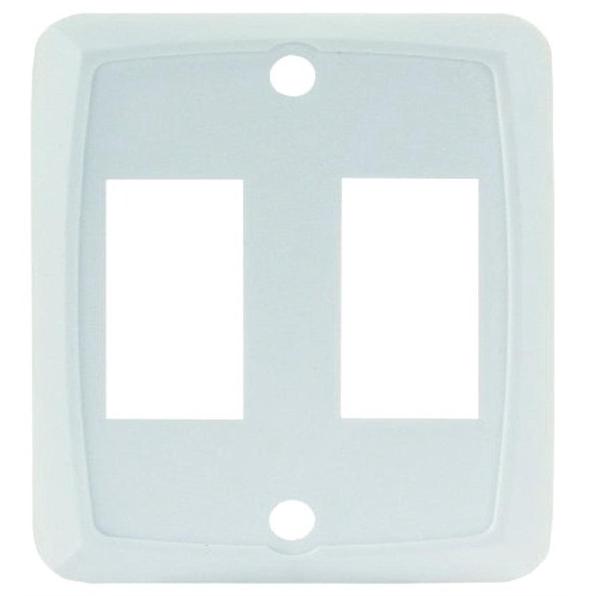 JR Products 12875 JR Products 12875 Double Switch Face Plate - White