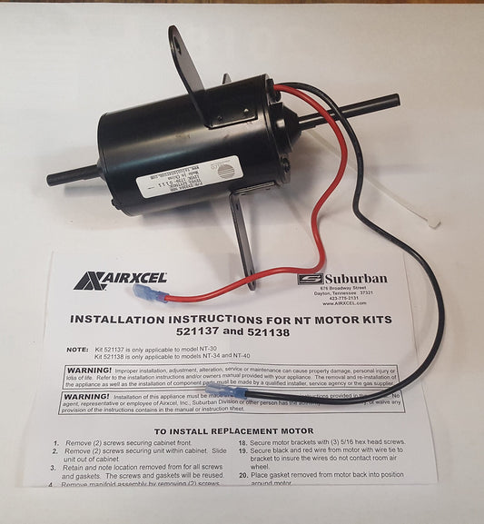 Suburban 521138 Kit Motor/Mtg Brkts