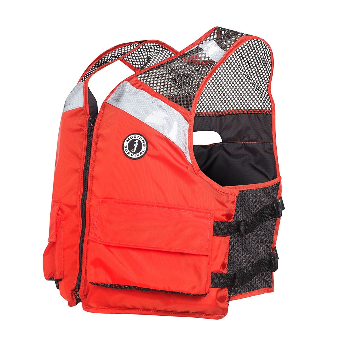 Mustang Survival MV1254T1-2-XXL/XXXL-216 Mustang Industrial Mesh Life Jacket, Orange - XX-Large/3X-Large