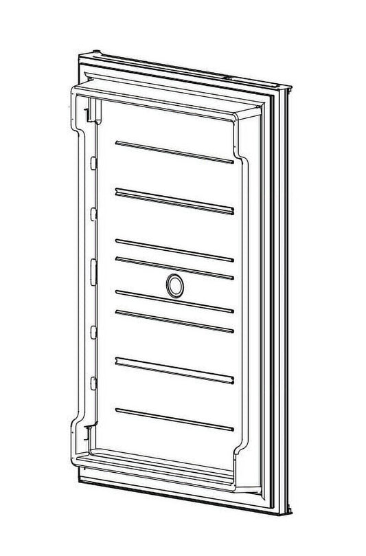 Norcold 50831 Norcold 638534 Refrigerator Door; Replacement For Norcold N8 And N10 Polar Series Refrigerators; Panel Type With Smooth Door Liner; Lower; Black