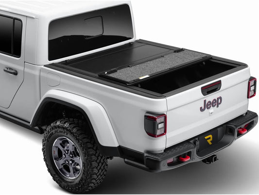 Undercover UX42007 RealTruck UnderCover Ultra Flex Hard Folding Tonneau Cover Fits 2007-2021 Toyota Tundra w/o rail system 5'7" Bed (66.7")