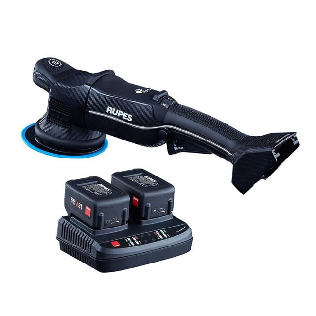 Rupes HLR15/CB2/STD Rupes HLR15-CB2-STD Random Orbital Polisher Bigfoot HLR15 iBrid Tool Plus Charger & 2-Batteries