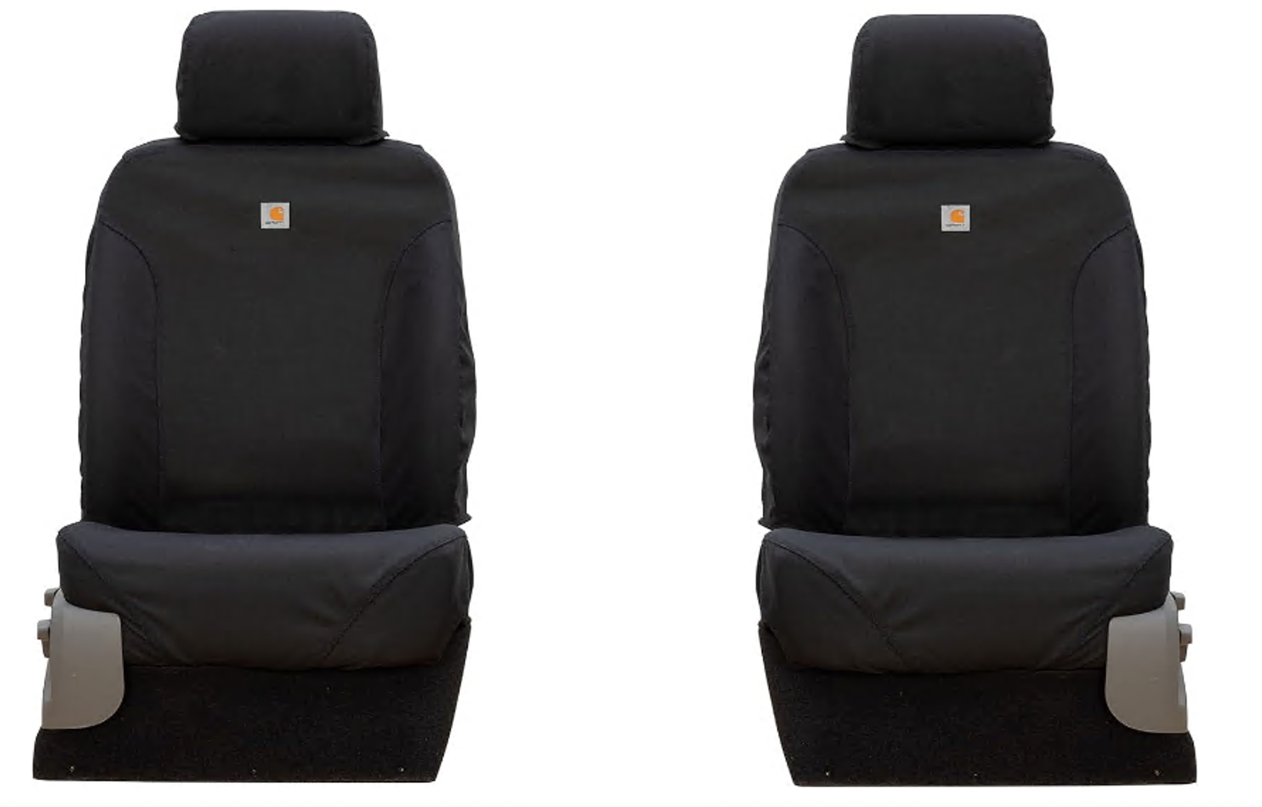 Covercraft Carhartt Super Dux SeatSaver Custom Seat Covers — Fits 2019-25 Chevrolet Silverado/GMC Sierra 1500, 2020-25 2500/3500, 2023-25 Colorado/Canyon — 1st Row Bucket Seats, Super Dux Black