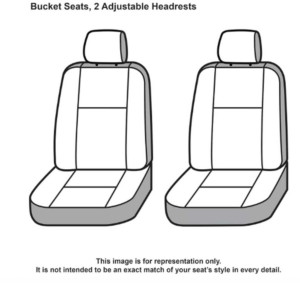 Covercraft Carhartt Super Dux SeatSaver Custom Seat Covers — Fits 2019-25 Chevrolet Silverado/GMC Sierra 1500, 2020-25 2500/3500, 2023-25 Colorado/Canyon — 1st Row Bucket Seats, Super Dux Black