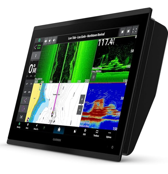 Garmin GPSMAP® 9217xsv, Premium 17-in Chartplotter with a 4K Touchscreen Display, Built-in Sonar and Garmin Navionics+™ Charts