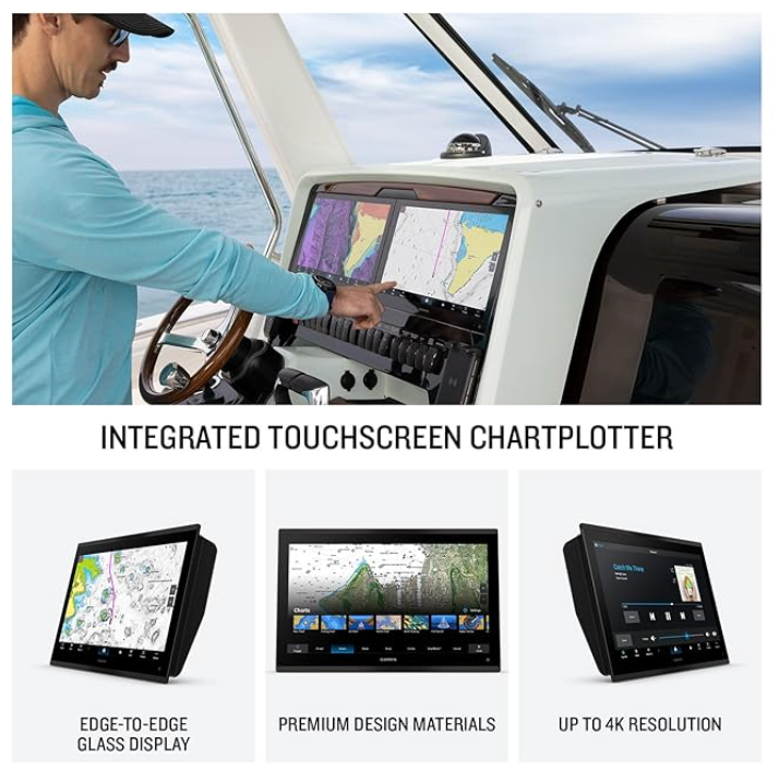 Garmin GPSMAP® 9217xsv, Premium 17-in Chartplotter with a 4K Touchscreen Display, Built-in Sonar and Garmin Navionics+™ Charts