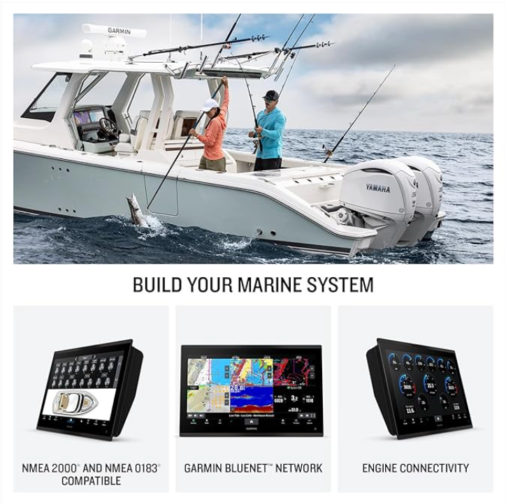 Garmin GPSMAP® 9217xsv, Premium 17-in Chartplotter with a 4K Touchscreen Display, Built-in Sonar and Garmin Navionics+™ Charts
