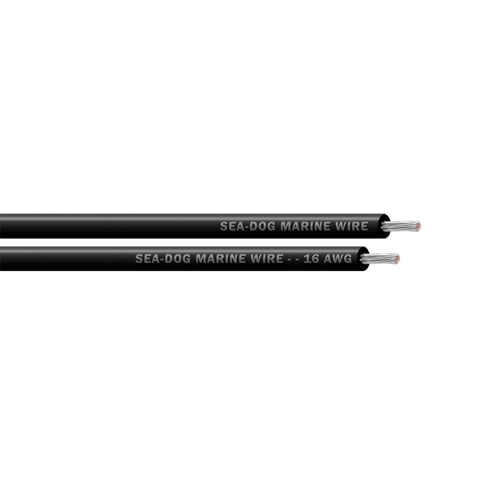 Sea-Dog Line 8016012 Sea-Dog 8016012 Primary Wire 16 AWG Black 100' Tinned Copper