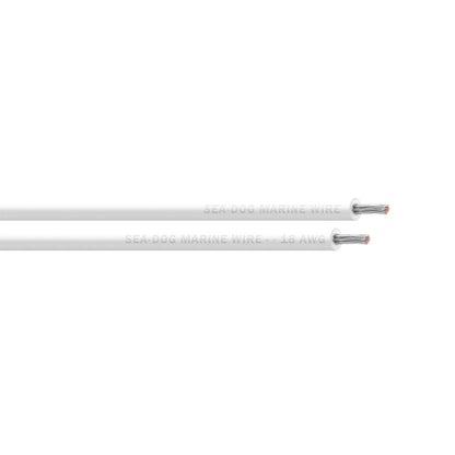 Sea-Dog Line 8018052 Sea-Dog 8018052 Primary Wire 18 AWG White 100' Tinned Copper